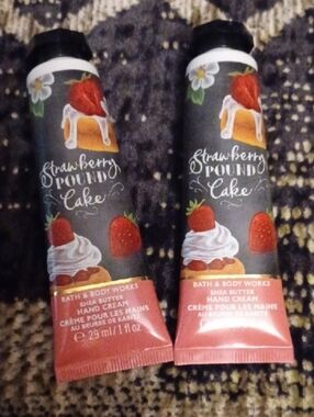 4/$30 New Strawberry Pound Cake Shea Butter Hand Cream - 2 X 29 mL